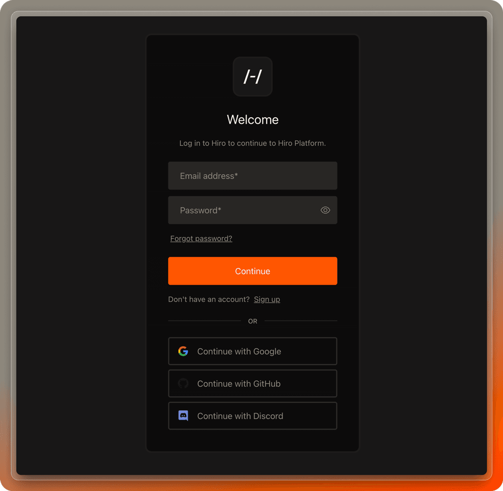 Platform Login